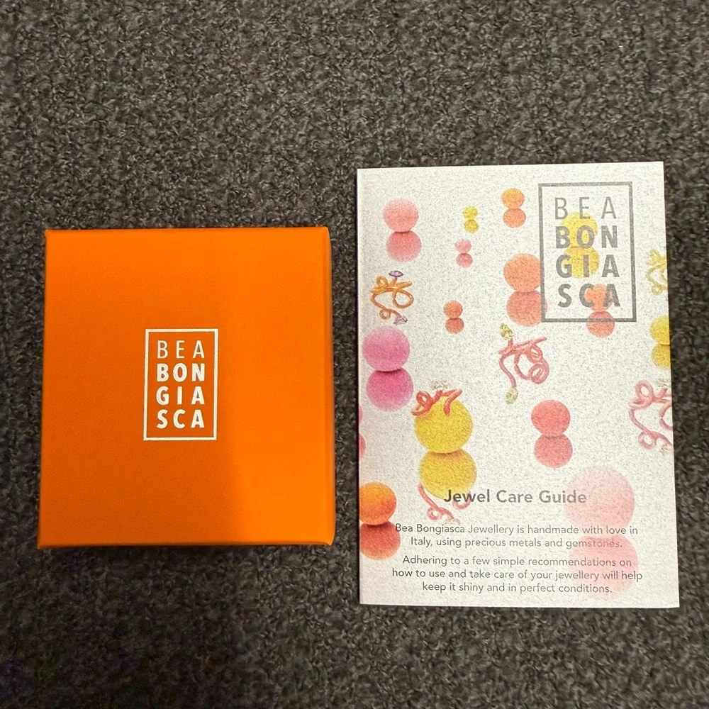 Bea Bongiasca Baby Vine Ring in Cherry Chocolate with Drop Cut Garnet - Picture 7 of 9